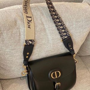 DIOR BOBBY BAG LARGE BLACK BOX CALFSKIN