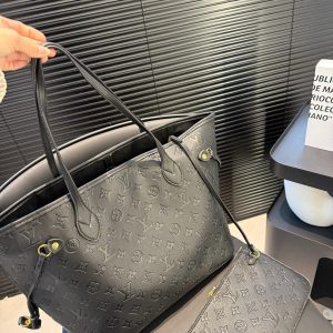 Louis new arrival black neverfull bag size: 33*29 cm