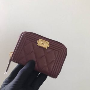 Chanel 80602 11X7.5cm YG 1 wallet