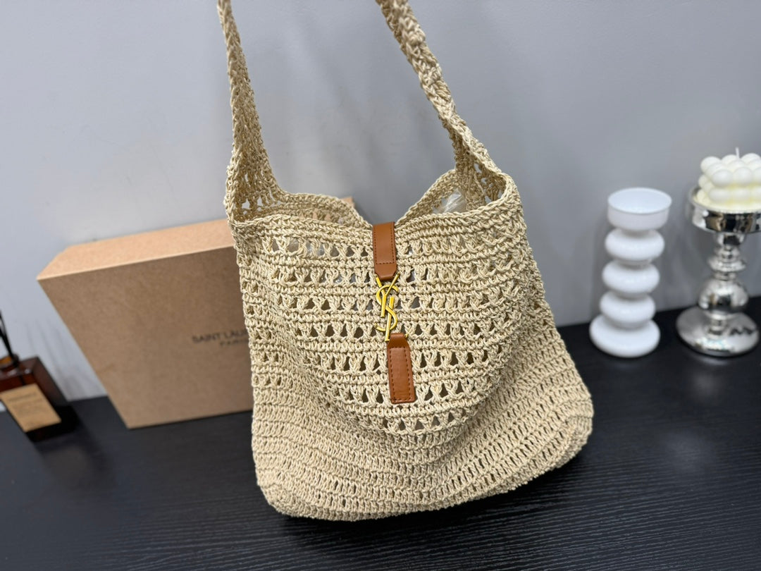 Yves Saint Laurent (YSL)Louis Vuitton (LV) SAINT LAURENT Raffia Tote Bag 30x32cm