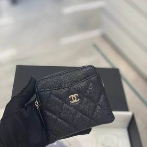 Chanel 2805 11X9.5X1.5cm YG 3colour wallet