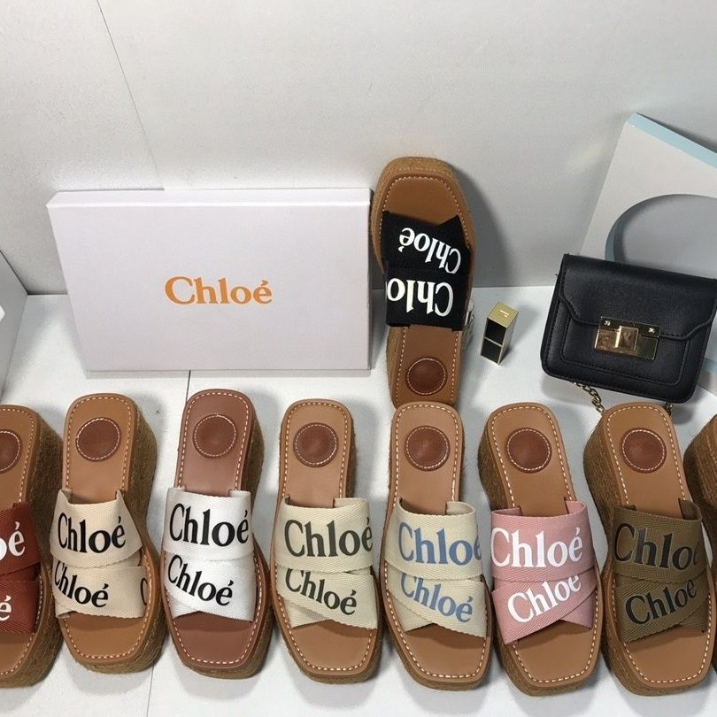 Canvas Woody Platform Sandals - Image 4