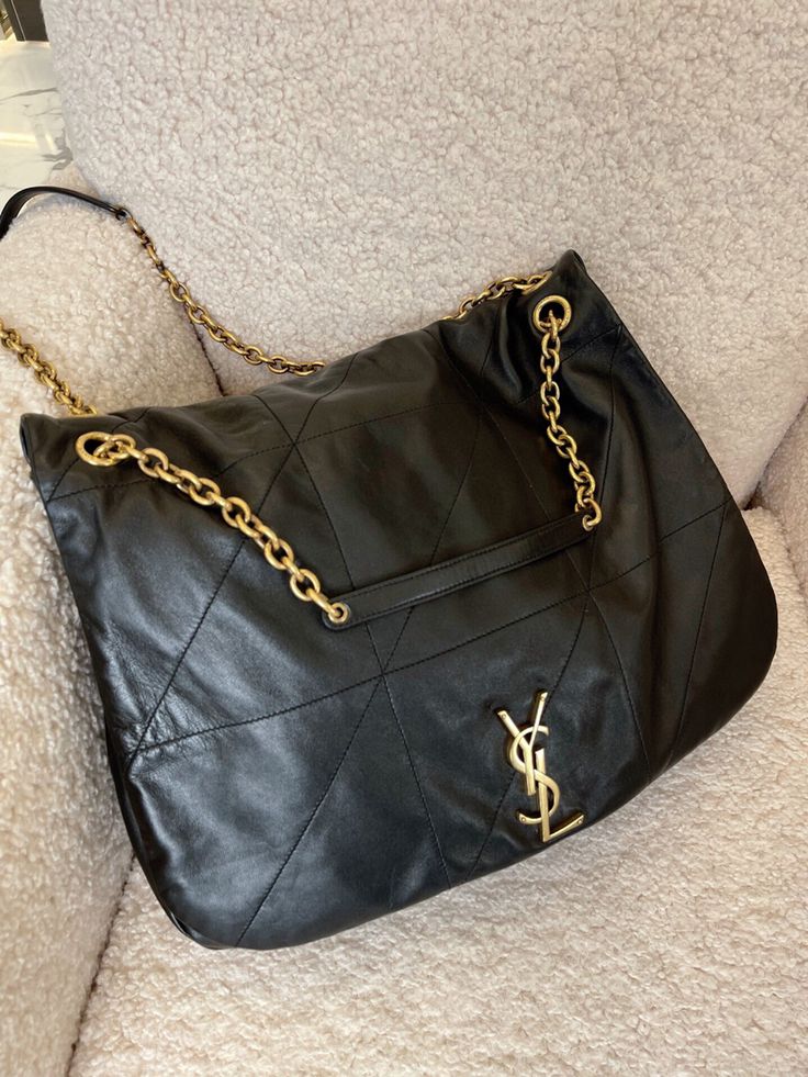 Yves Saint Laurent (YSL)Louis Vuitton (LV) SAINT LAURENT Chain Leather Shoulder Bag - Image 2