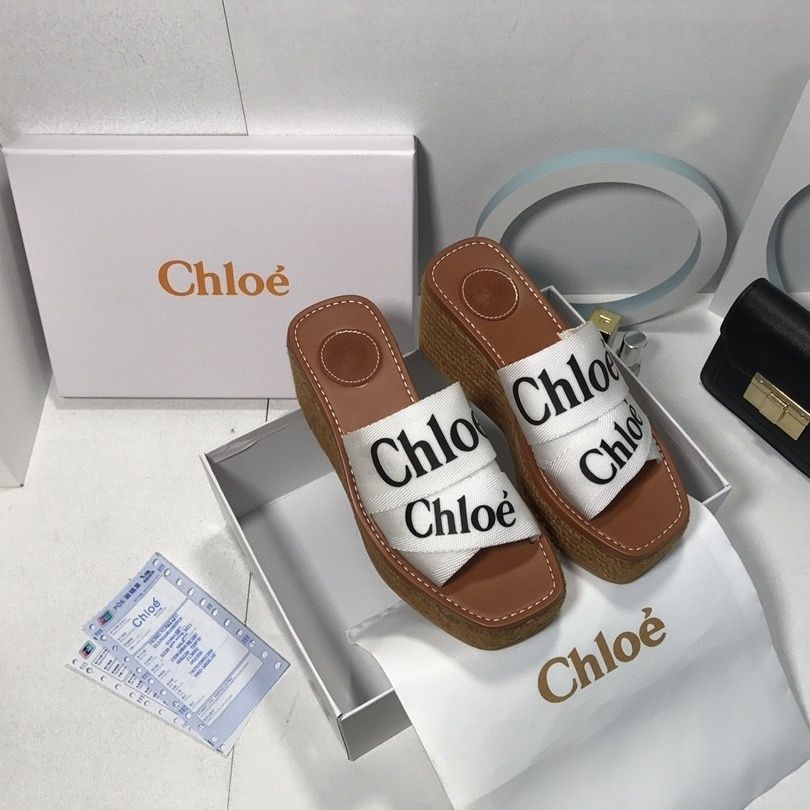 Canvas Woody Platform Sandals - Image 6