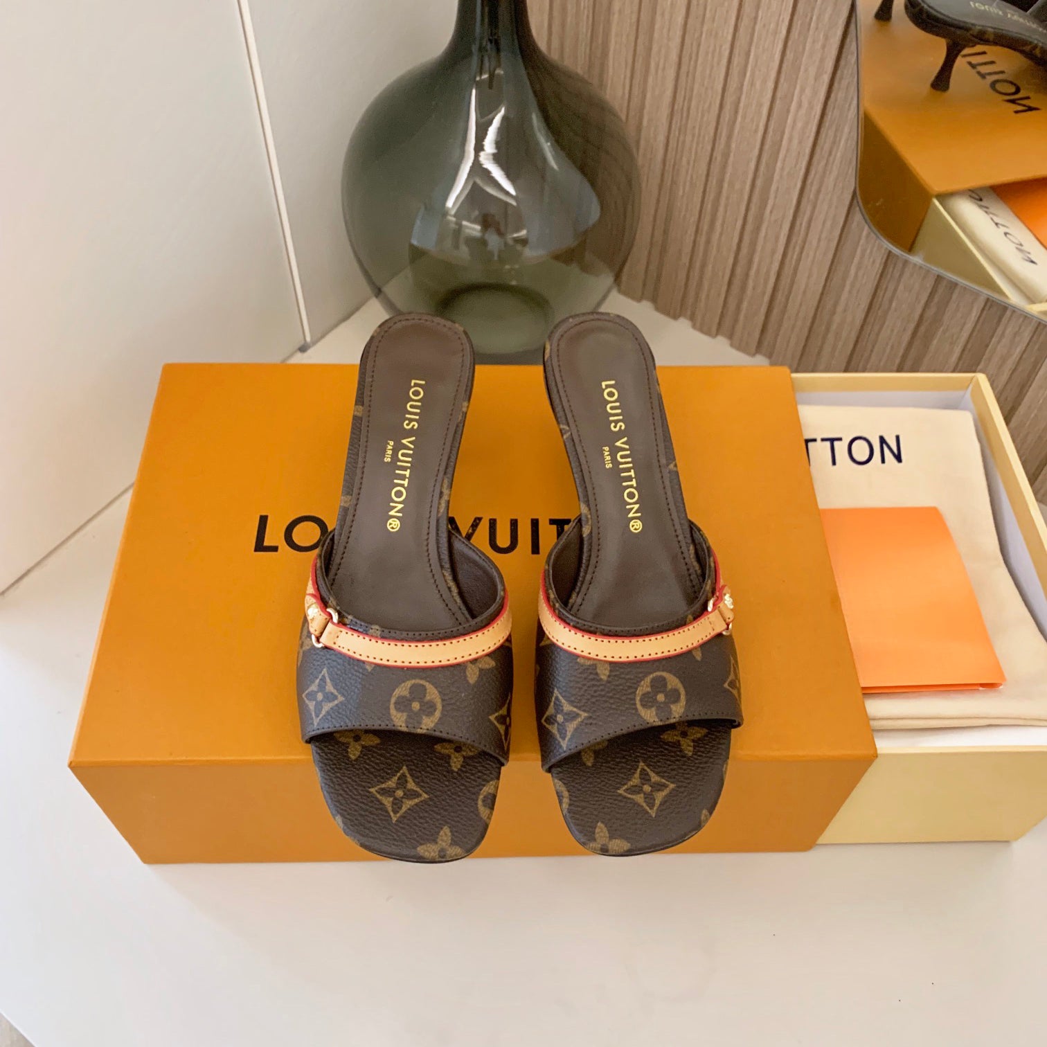 New Monogram Heel Sandals - Image 3