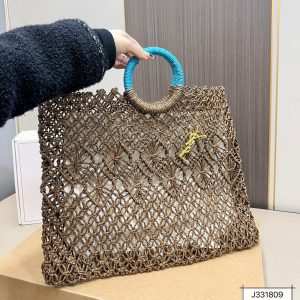SAINT LAURENT Yves Saint Laurent (YSL)Louis Vuitton (LV) Woven Tote Bag 43x35cm