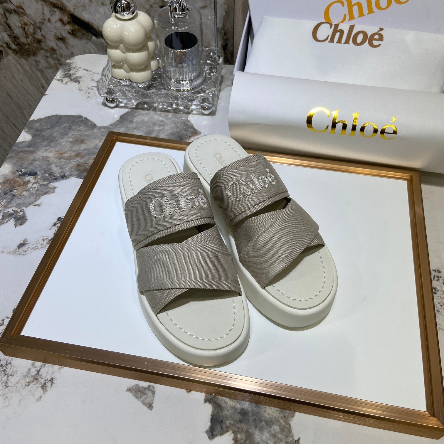 Embroidery Woven Belt Thick Bottom Sandals - Image 6