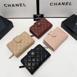 Chanel new arrival caviar leather wallet size: 15*10 cm