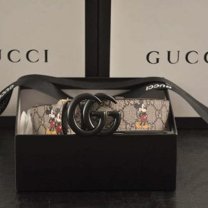 3-color  Dioruble G Mickey Mouse print belt