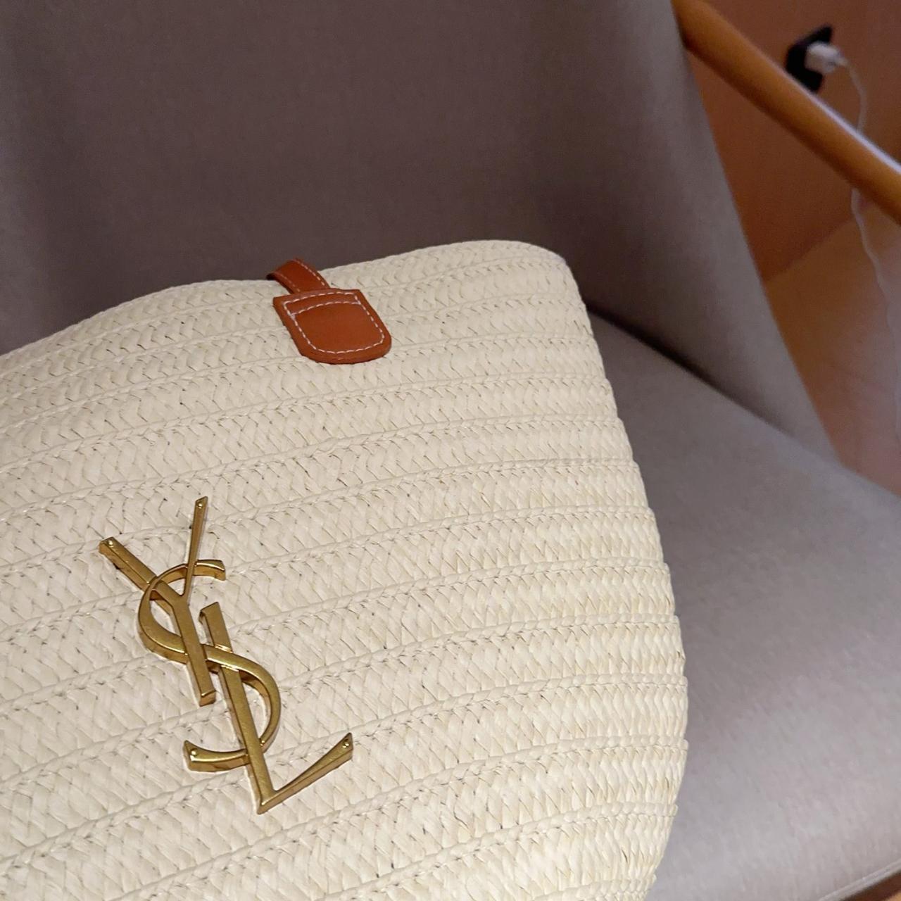 SAINT LAURENT Yves Saint Laurent (YSL)l straw basket tote bag Tote - Image 4