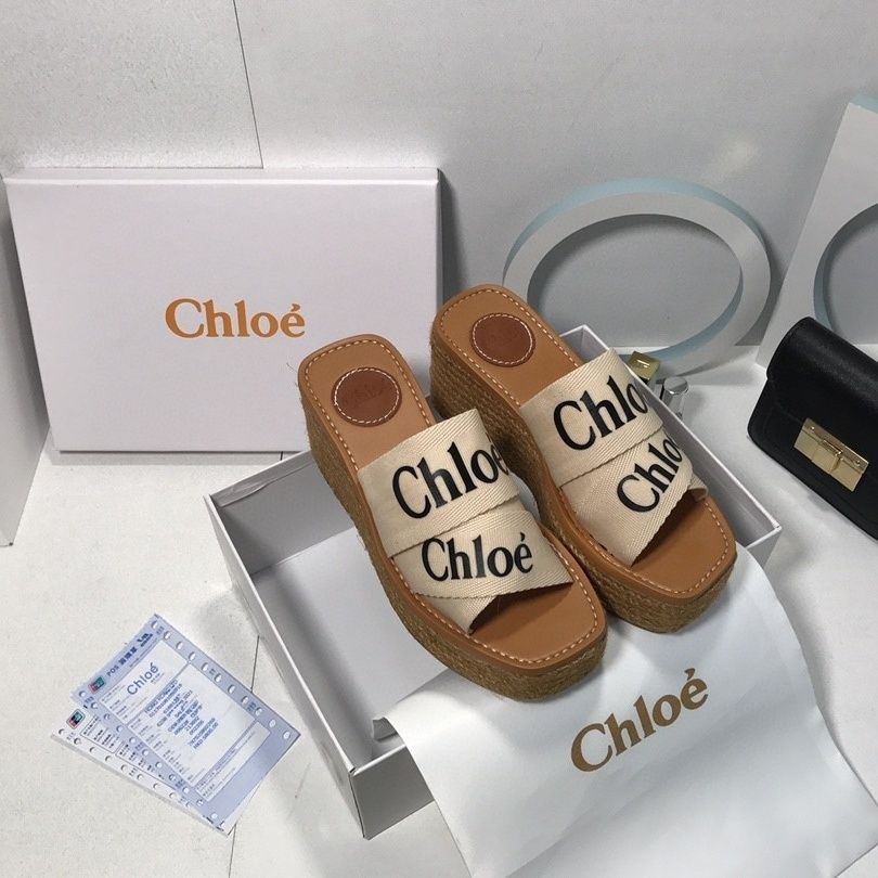 Canvas Woody Platform Sandals - Image 10