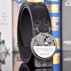 2 Colors  printed letter leather belt