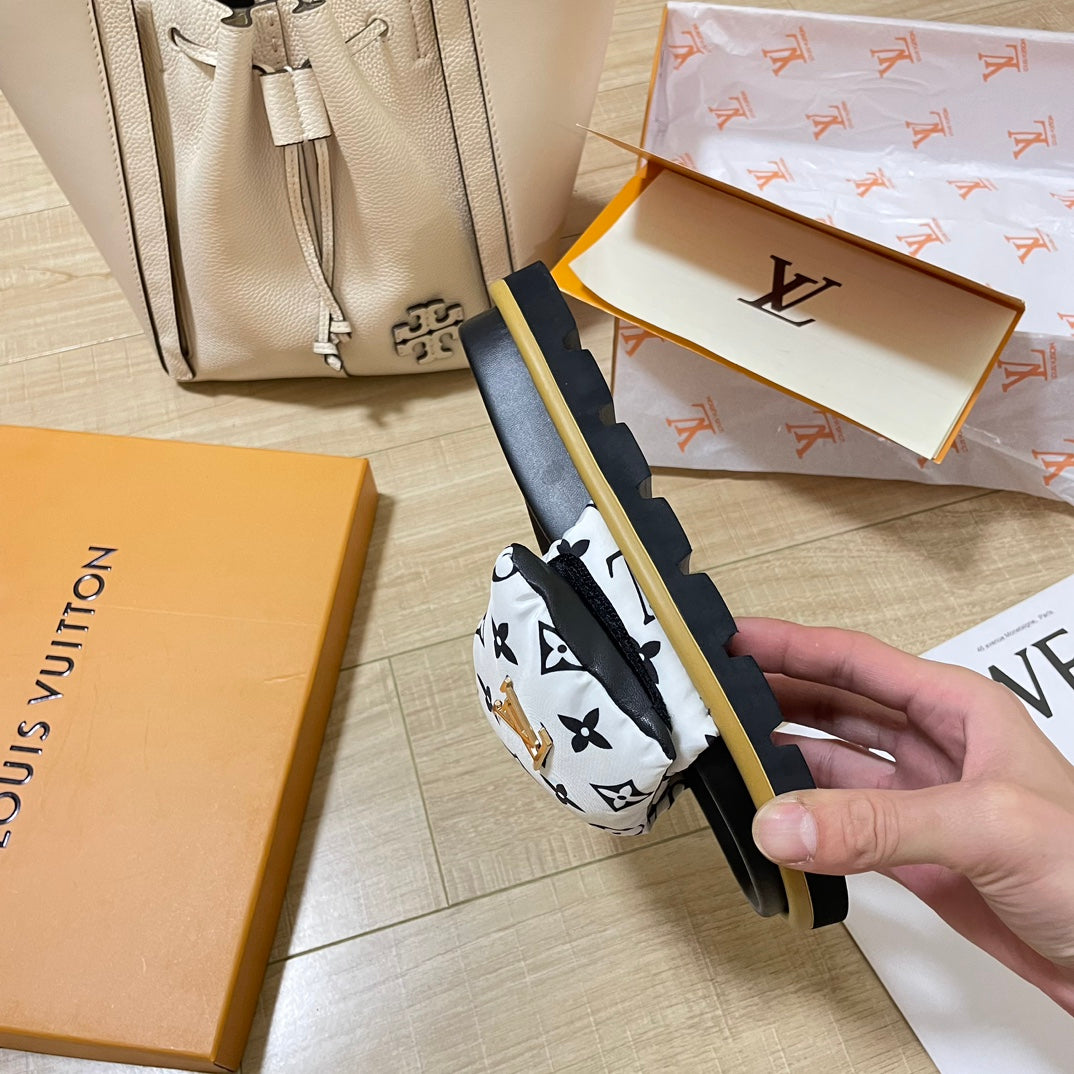 Letter Buckle Velcro Slippers - Image 7