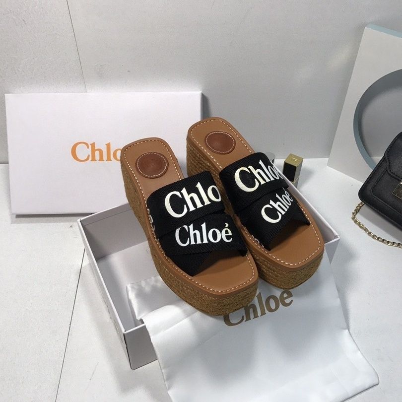 Canvas Woody Platform Sandals - Image 11