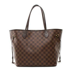 Louis Vuitton (LV) N51105 Neverfull MM Shoulder Bag Damier Ebene Canvas