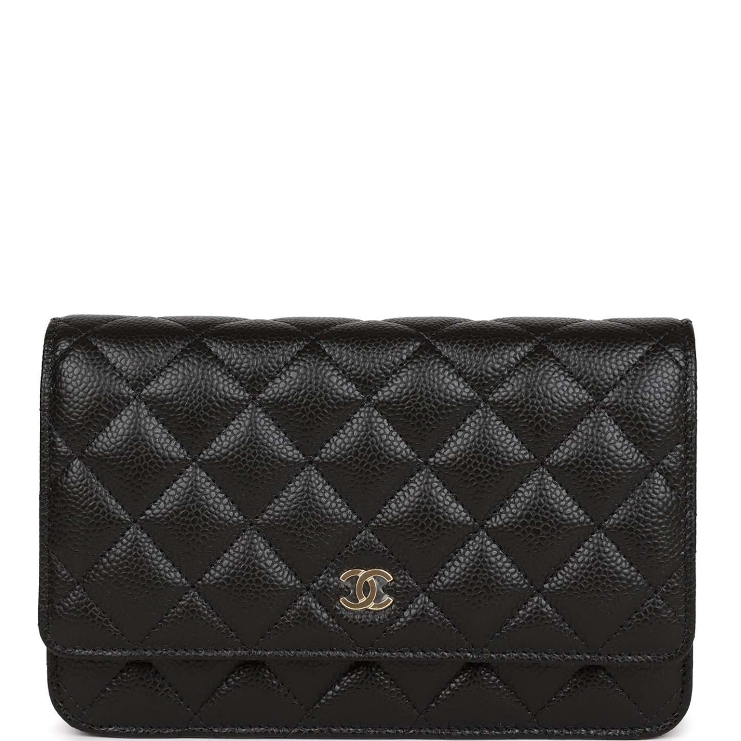 Chanel Wallet on Chain WOC Black Caviar Gold Hardware