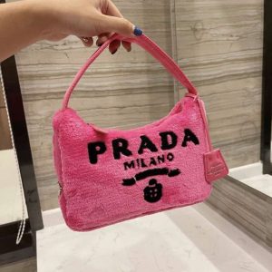 Prada Terry Cloth Mini Bag In Pink