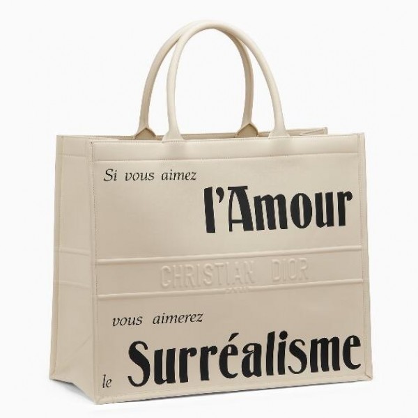 Dior Book Tote Bag Surrealism Printed Calfskin - Image 2