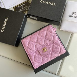 Chanel Small Classic Flap Wallet Pink Bag For Women 10.5cm/4.1in AP0231 Y33352 NK289