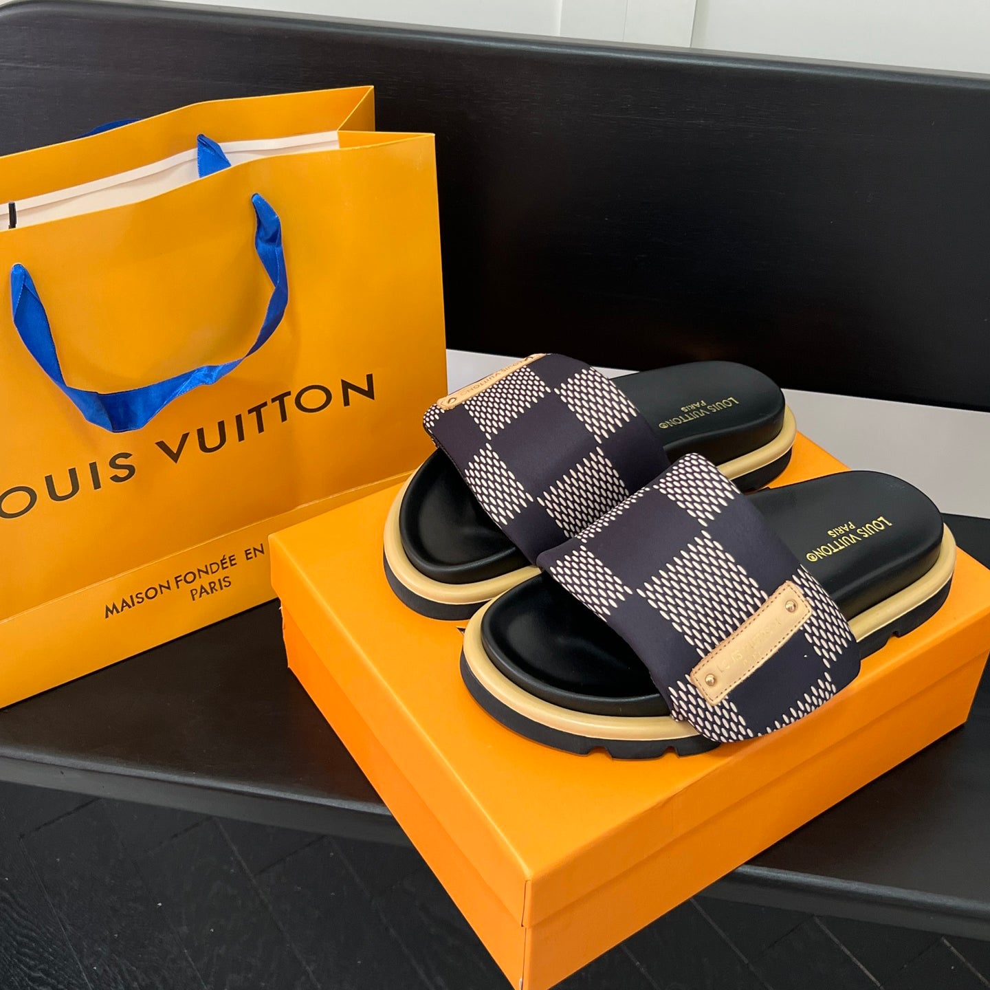 Couple's Checkerboard Sandals - Image 5