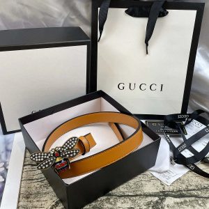 4 Colors  bee lychee pattern Dioruble-sided belt