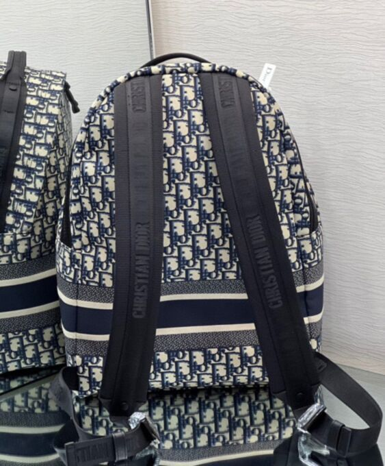 Dior Dtravel Backpack Dark Blue - Image 2