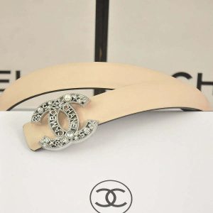 6 color  rhinestone pearl letter belt