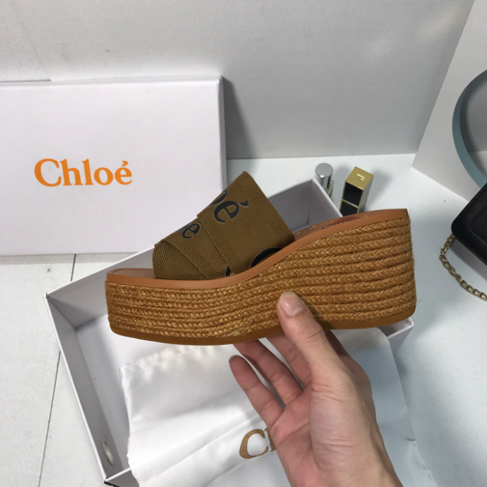 Canvas Woody Platform Sandals - Image 3