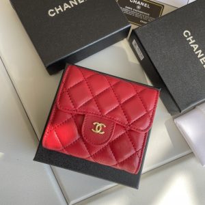 Chanel Small Classic Flap Wallet Red Bag For Women 10.5cm/4.1in