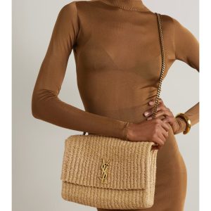 Yves Saint Laurent (YSL)Louis Vuitton (LV) SAINT LAURENT Kate medium raffia shoulder Bag