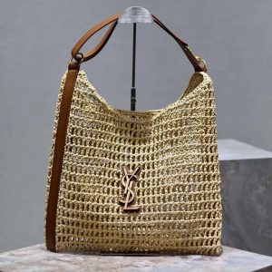 SAINT LAURENT Yves Saint Laurent (YSL)Louis Vuitton (LV) Raffia tote Bag