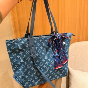 Louis new arrival neverfull denim bag size:40*24*16 cm