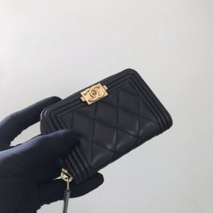 Chanel 80602 11X7.5cm YG 6 wallet