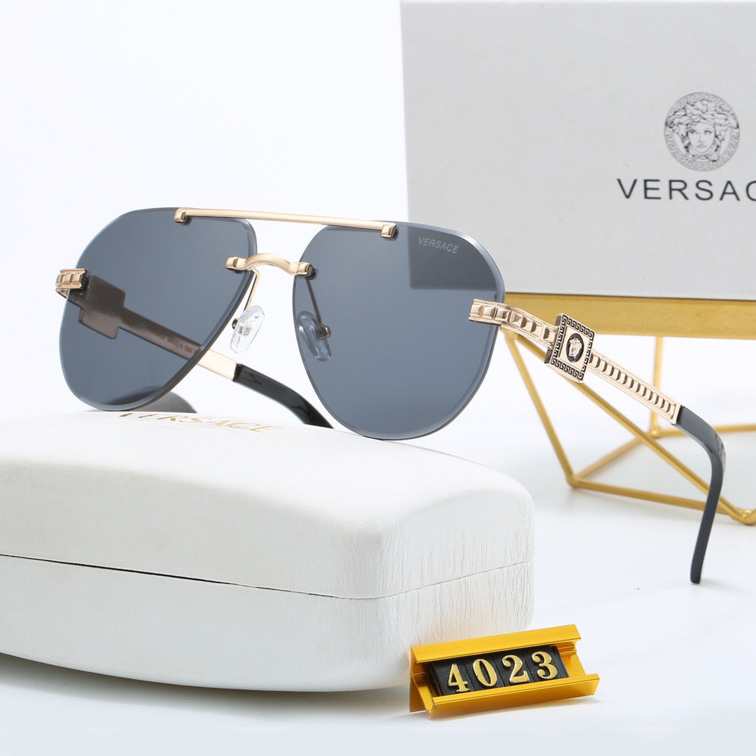 Metal aviator sunglasses 4023 - Image 3