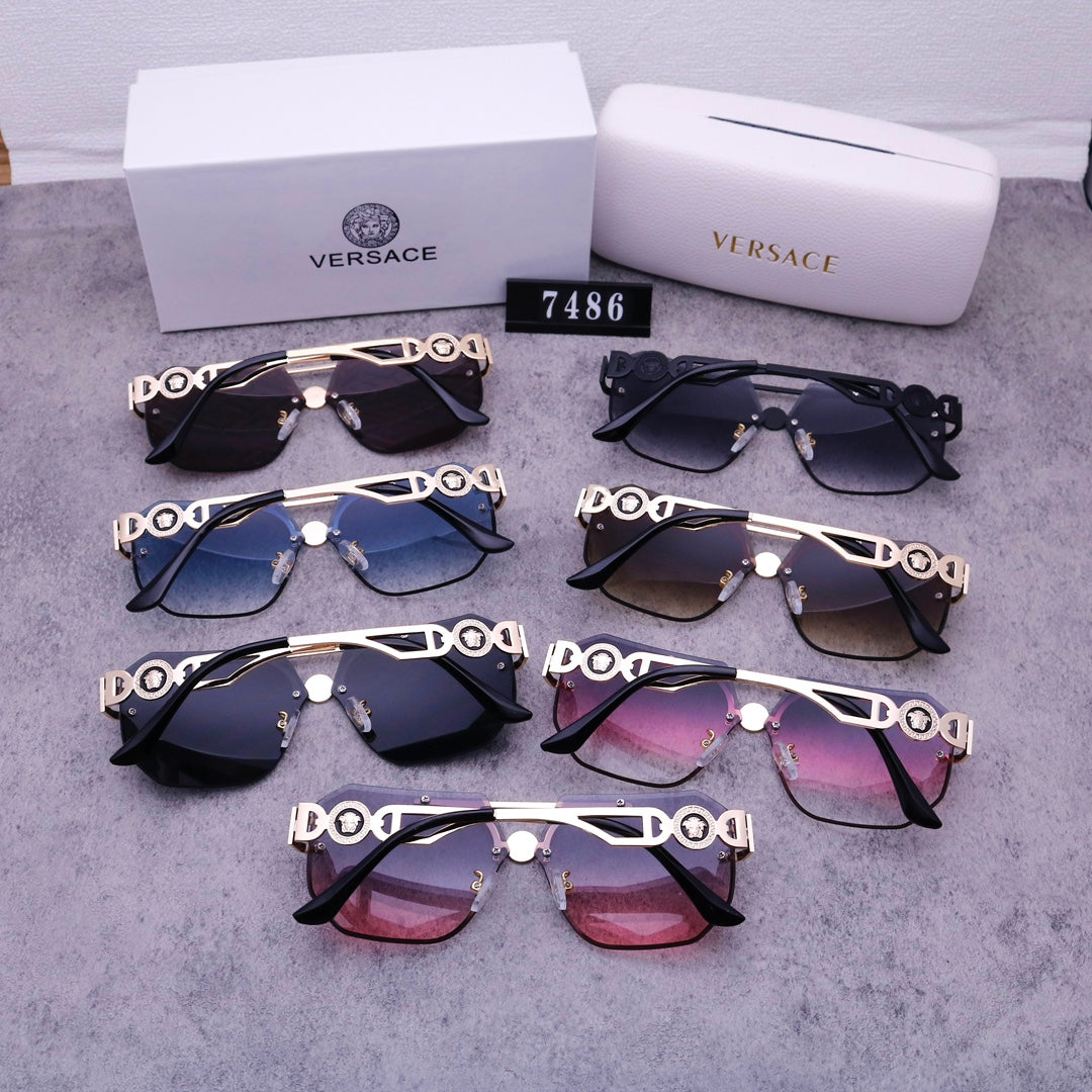 Stylish Medusa Rimless Sunglasses 7486 - Image 11
