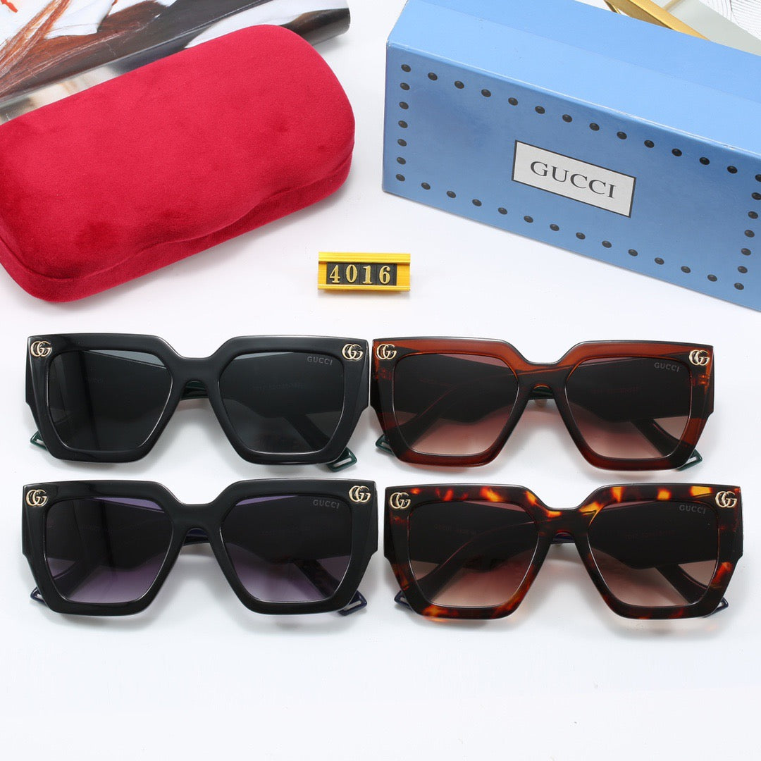 Fashionable wide temple sunglasses 4016 - Image 2