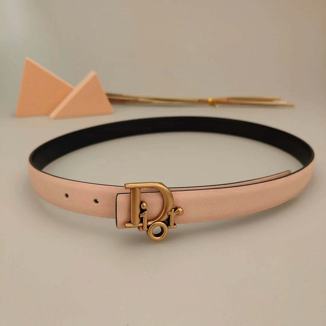 7 Colors Classic Alphabet Buckle Ladies Leather Belt - Image 6
