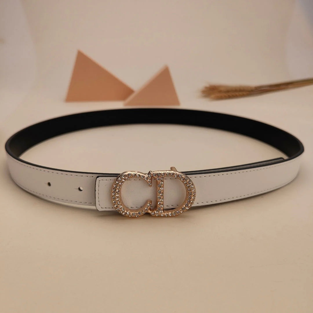 7 Colors Fashion Pearl Alphabet Ladies Leather Belt - Image 11