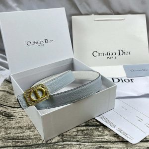 6 Colors  rhinestone CD lychee pattern double-sided belt