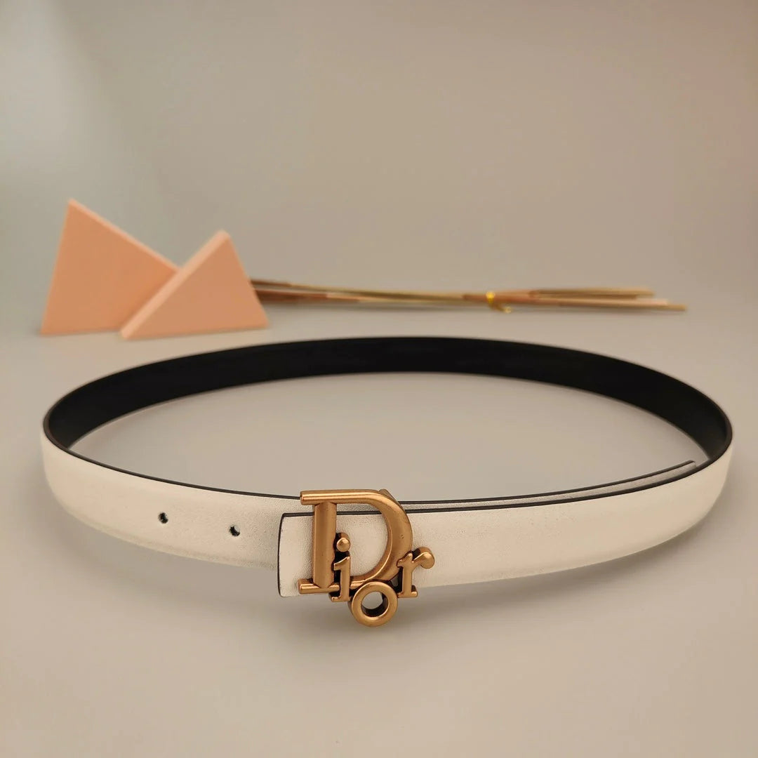 7 Colors Classic Alphabet Buckle Ladies Leather Belt - Image 11