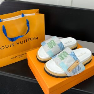 Couple's Checkerboard Sandals