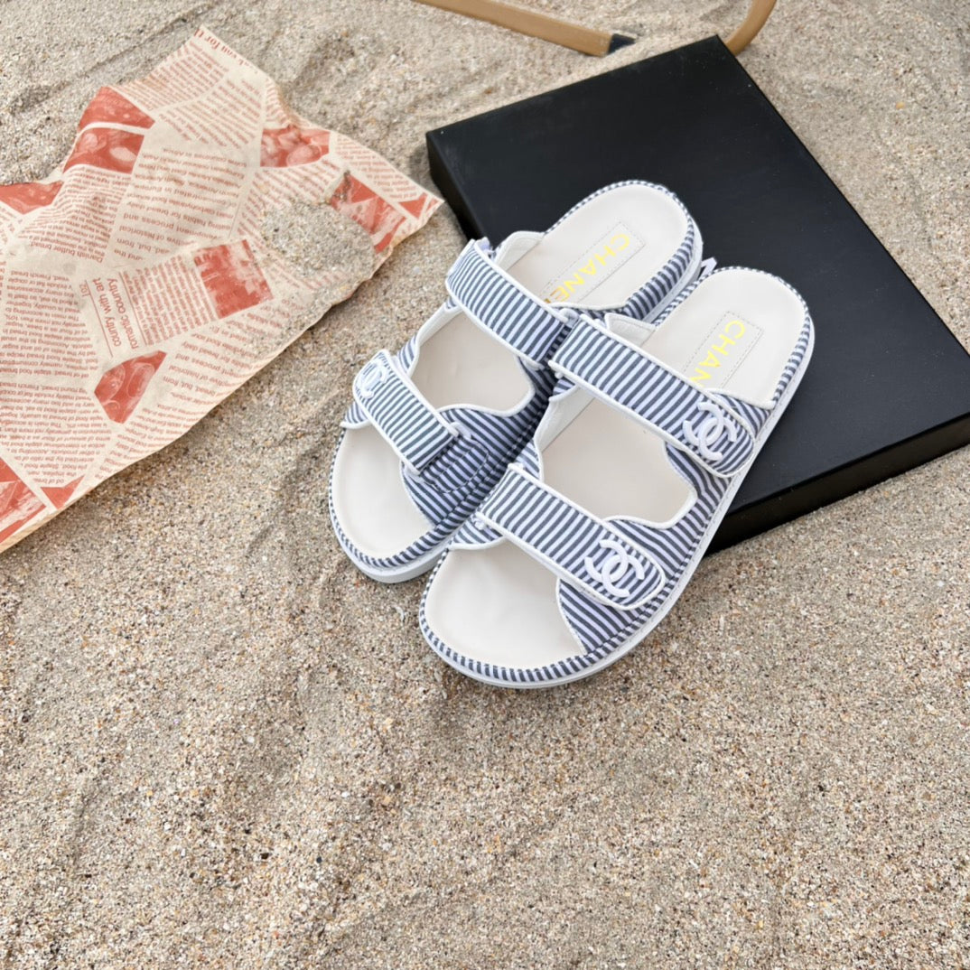 6 Colors Velcro Flat Sandals - Image 9