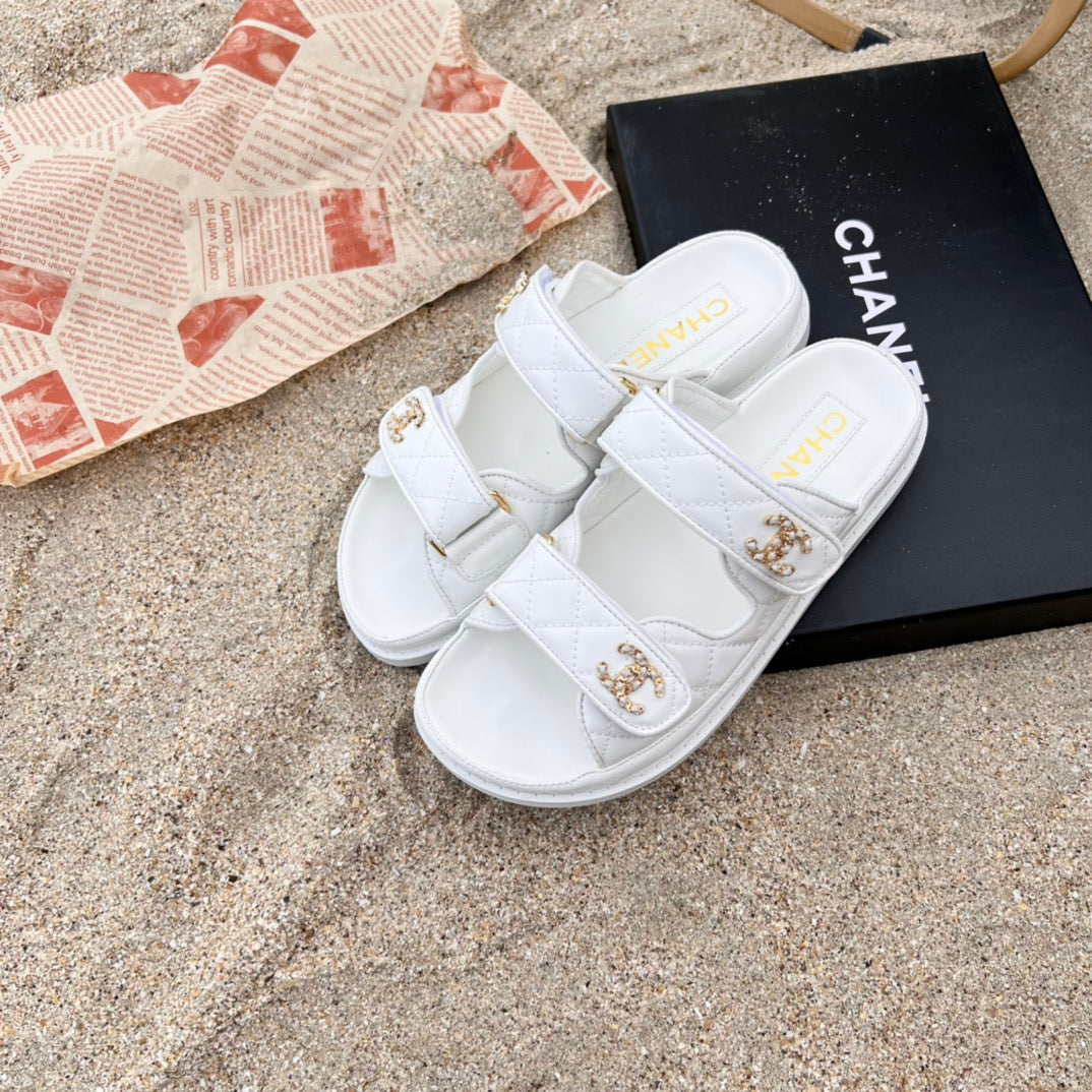 6 Colors Velcro Flat Sandals - Image 2