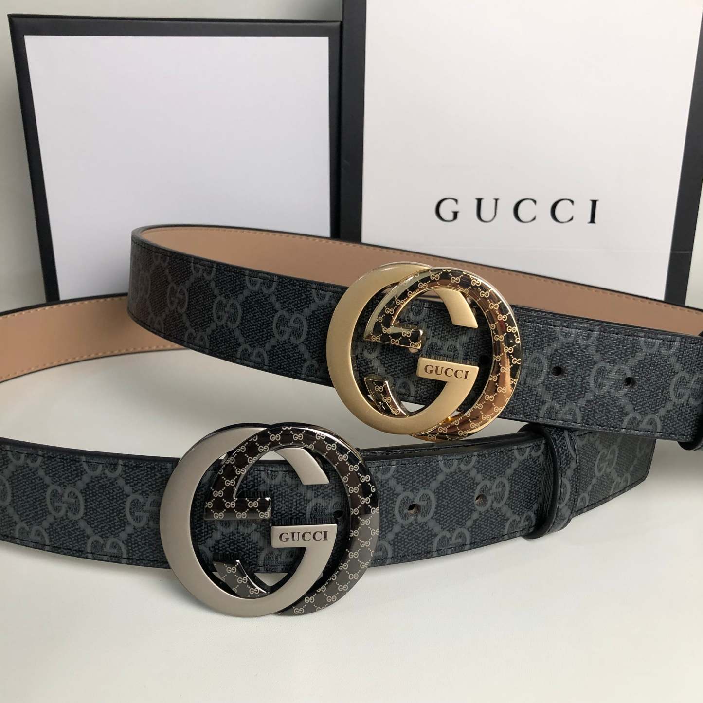 3 Colors printed letter leather belt - Image 14