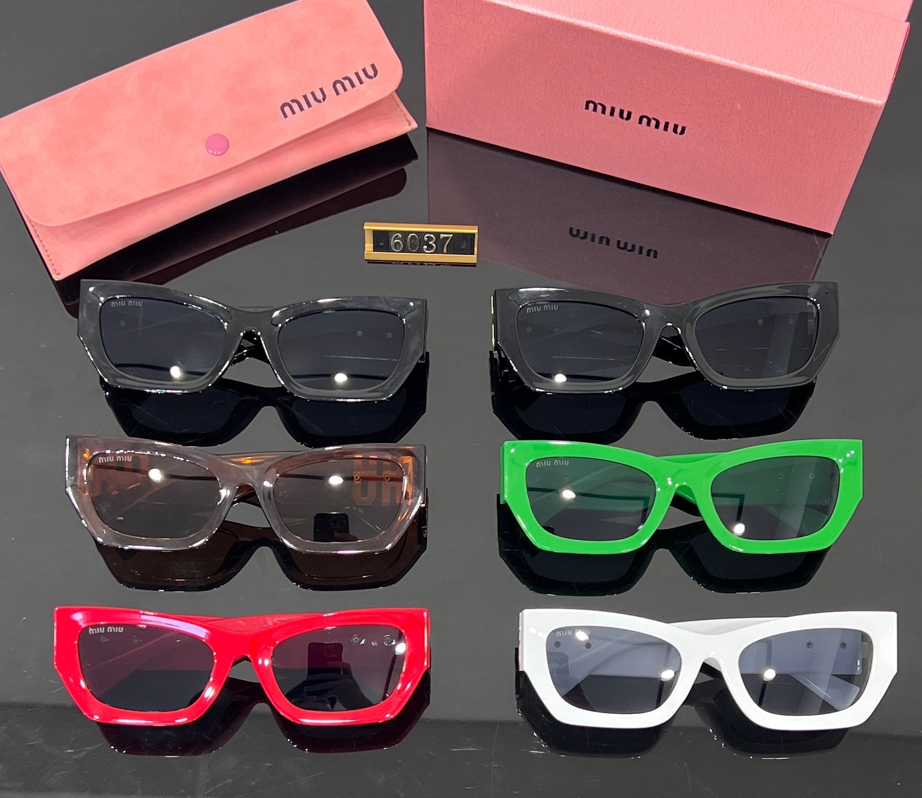 Fashion Square Cat-Eye Sunglasses 6037 - Image 2