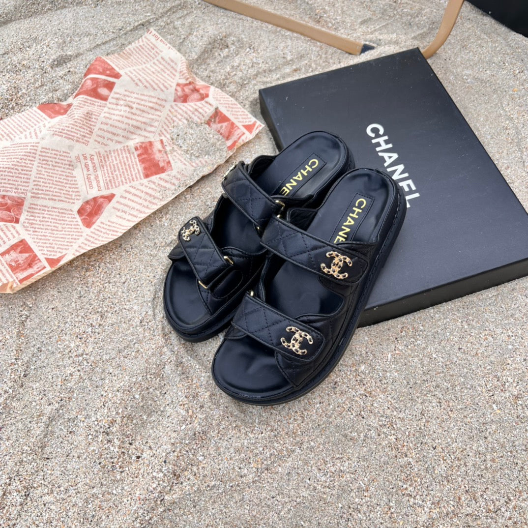 6 Colors Velcro Flat Sandals - Image 5