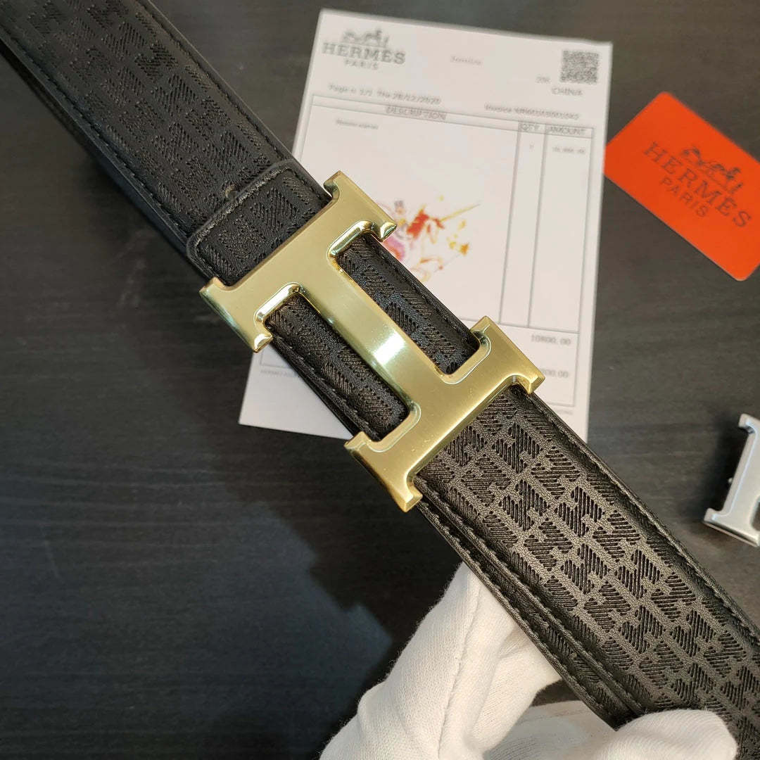 2 Colors printed leather belt - Image 9