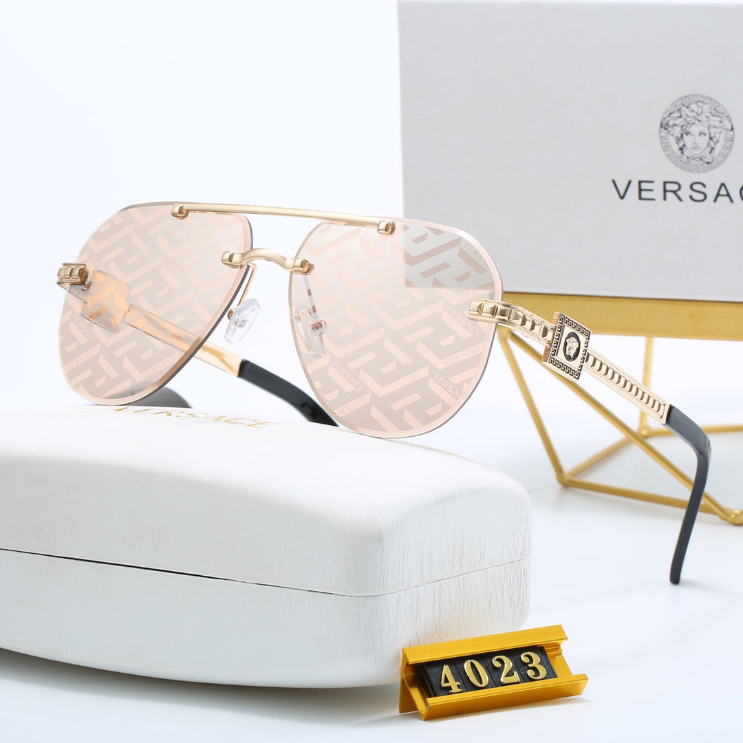 Metal aviator sunglasses 4023 - Image 6