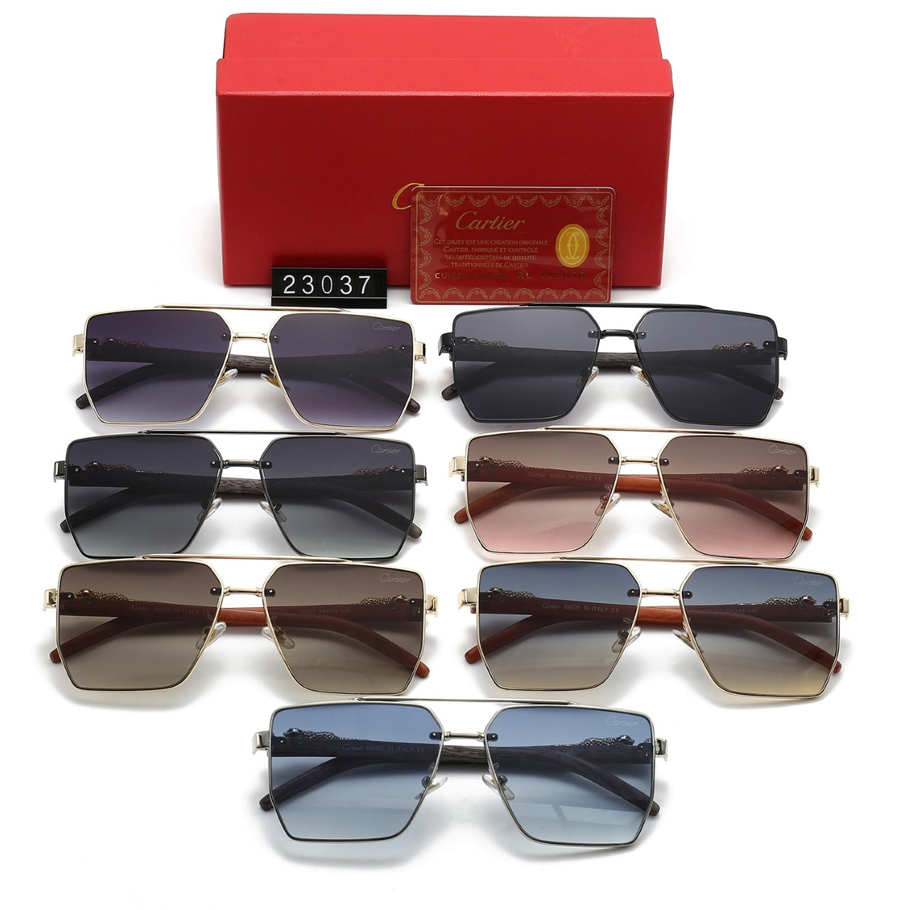 Fashion hot 7 color sunglasses 23037 - Image 2
