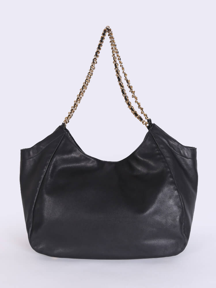 PRADA Vitello Soft Chain Handle Shoulder Bag Nero 48 x 33 x 20cm - Image 3